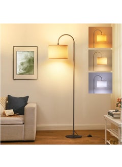 Necomi LED Floor Lamp for Living Room , 3 Colour Temperature Floor Lamp with Foot Switch Modern Vertical Table Lamp Tall Floor Reading Lamp for Bedroom, Study, Office  - Image 1