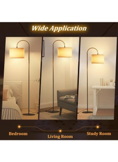 Necomi LED Floor Lamp for Living Room , 3 Colour Temperature Floor Lamp with Foot Switch Modern Vertical Table Lamp Tall Floor Reading Lamp for Bedroom, Study, Office  - Image 5