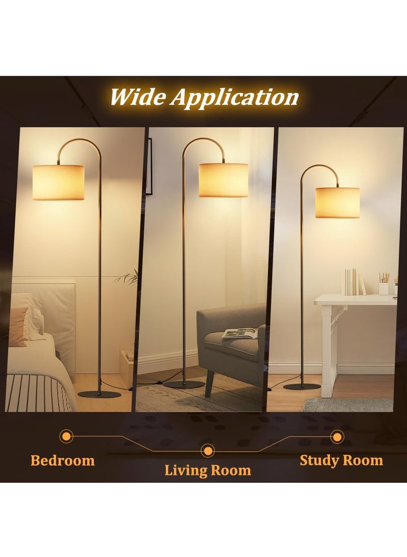 Necomi - LED Floor Lamp for Living Room , 3 Colour Temperature Floor Lamp with Foot Switch Modern Vertical Table Lamp Tall Floor Reading Lamp for Bedroom, Study, Office - Image 1
