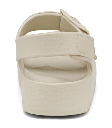 ChayChax Toddler Boys Girls Double Buckle Sandals Children's Adjustable Back Strap Water Sandal, Beige, 4 Toddler - Image 4