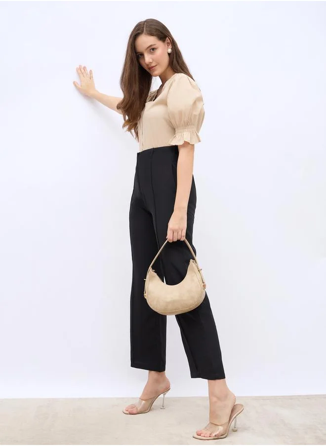 ستايلي Styli Embroidered Regular Fit Buttoned Shirt