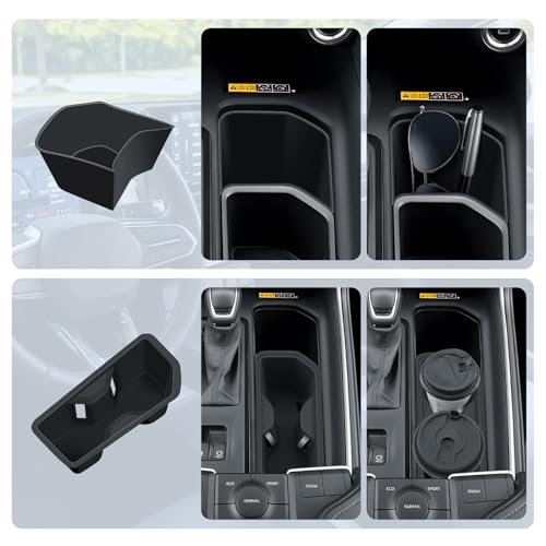 BIBIBO 2 Pack for 2025 Grand Highlander Silicon Central Control Cup Holder 2024-2026 Toyota Grand Highlander/2025 Grand Highlander Hybrid Control Insert Cup Holder 2025 Grand Highlander Accessories - Image 2