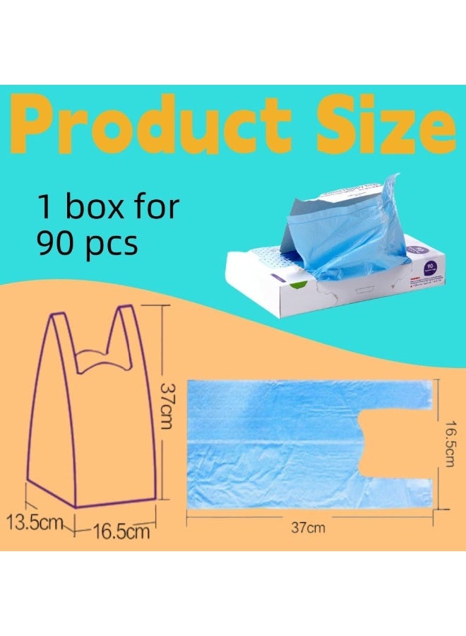 Scented disposable Nappy bags with handles for baby diapers. - Image 2