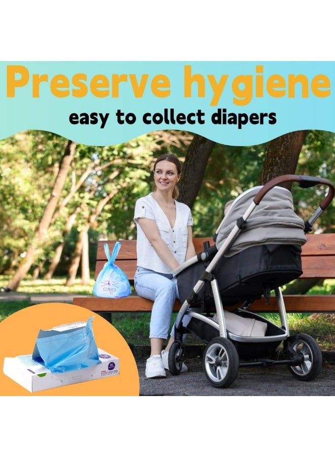 Scented disposable Nappy bags with handles for baby diapers. - Image 4