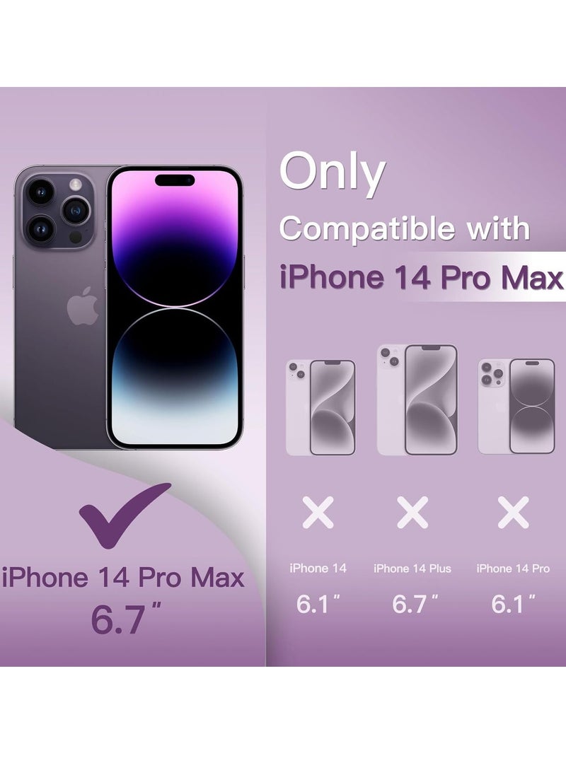 ELTRAZONE Ultra Slim (0.35mm Thin) Case for iPhone 14 Pro Max 6.7-Inch, Camera Lens Cover Full Protection, Lightweight Matte Finish PP Hard Minimalist Case, Support Wireless Charging (Deep Purple) - Image 2