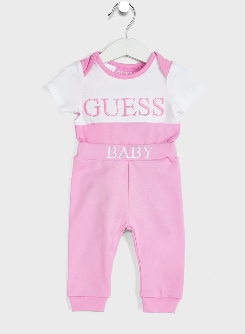 GUESS Infant Logo Bodysuit & Pants Set