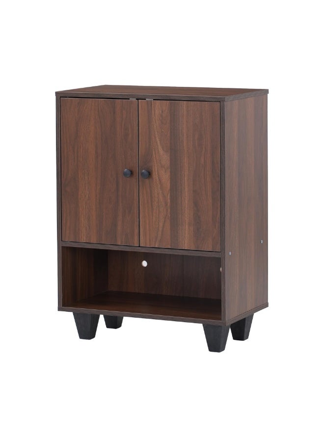 ROYALOAK Cosmos Shoe Rack with 2 Door Storage | Engineered Wood With Melamine Finish Shoe Rack | Sturdy Construction | 8MM Back Sheet For Better support | Optimized 350mm Depth for Ideal Fit - Image 4