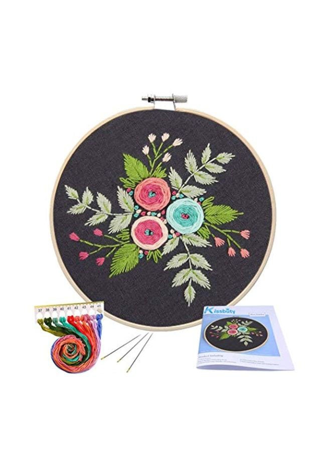 Embroidery Starter Kit Black/Blue/Green - Image 1