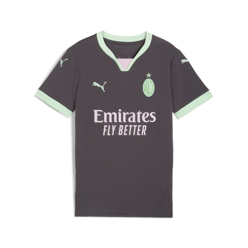 PUMA AC Milan 24/25 Kids Unisex Grey Third Jersey - Image 5