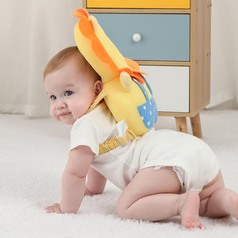 SOZOON Baby Head Protector Backpack - Soft & Lightweight Head Protection Pillow for Bebe Walking and Crawling - Image 3
