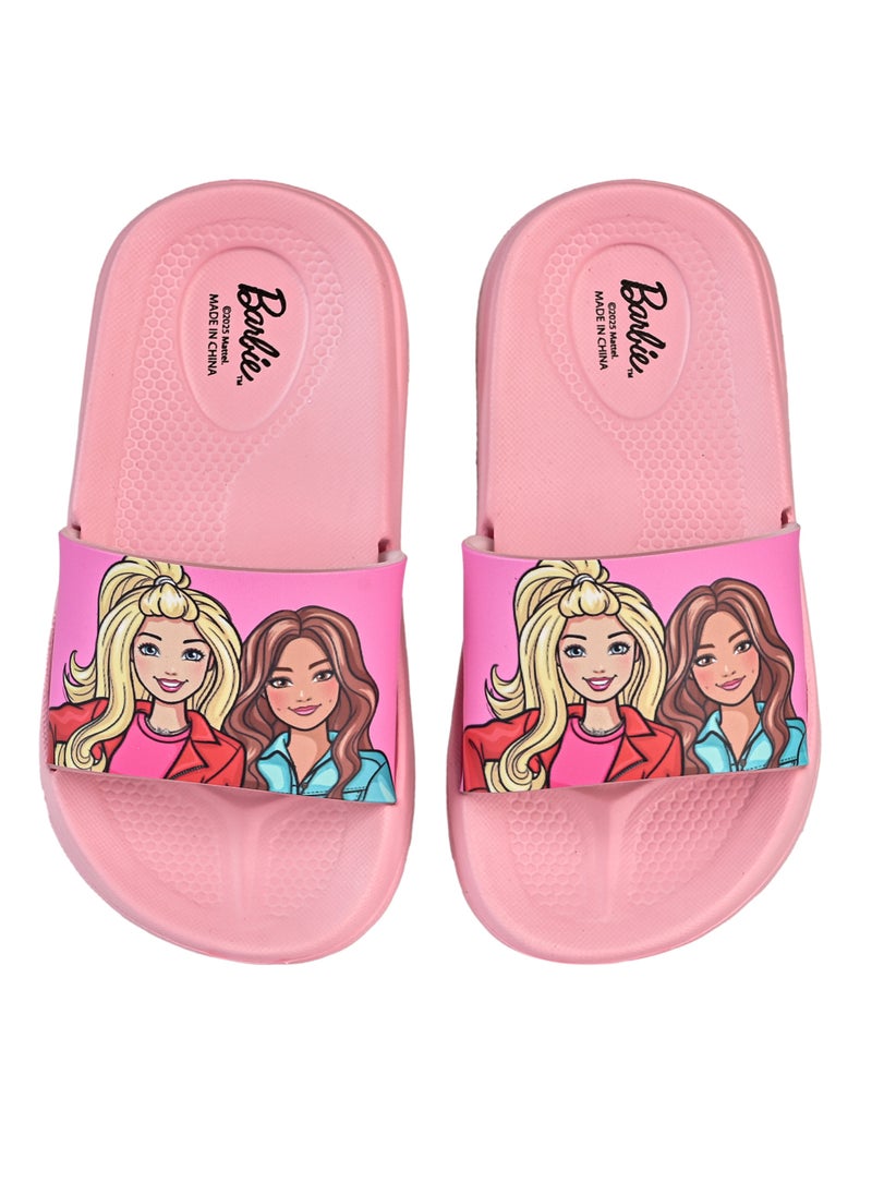 FANMANIA Barbie Patterned Non-Slip Sole Girls' Slider Suitable for Daily Use  - Image 1