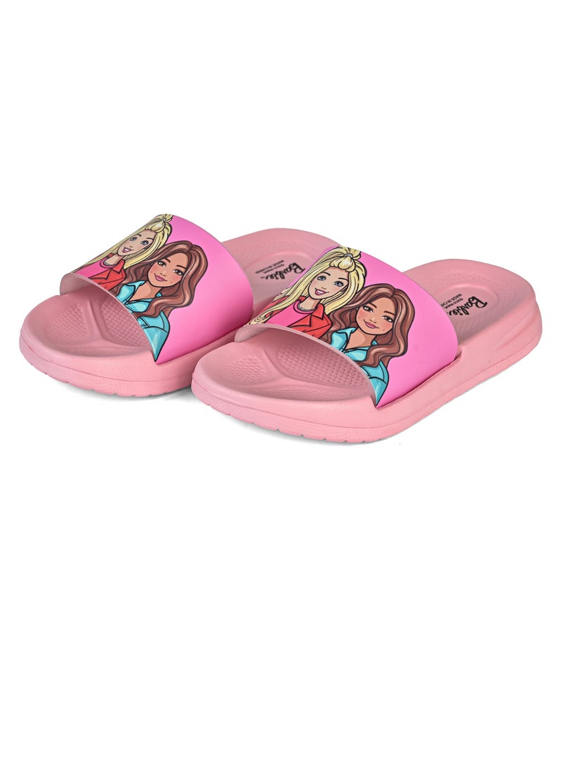 FANMANIA Barbie Patterned Non-Slip Sole Girls' Slider Suitable for Daily Use  - Image 2
