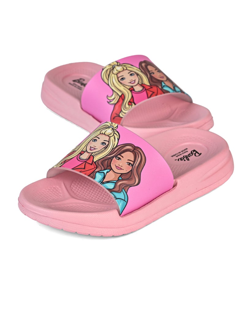 FANMANIA Barbie Patterned Non-Slip Sole Girls' Slider Suitable for Daily Use  - Image 3