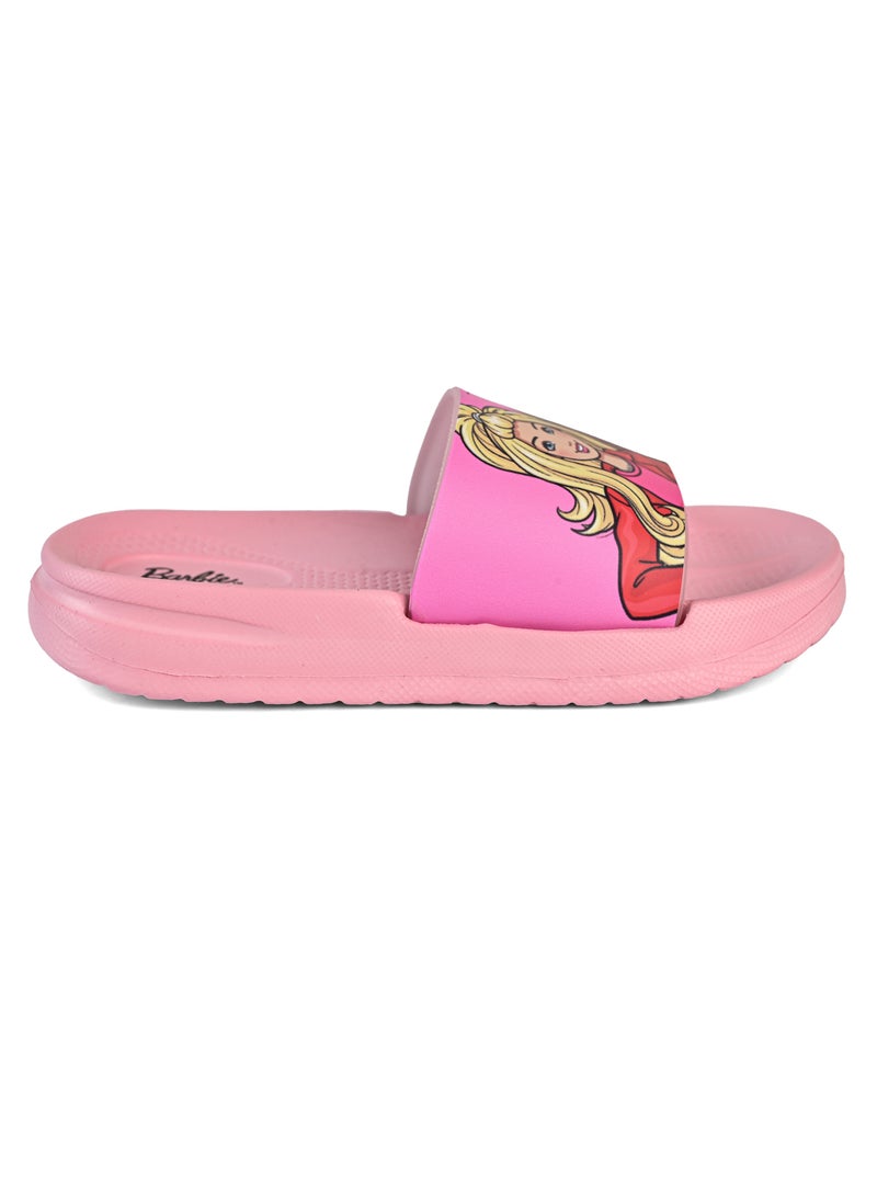 FANMANIA Barbie Patterned Non-Slip Sole Girls' Slider Suitable for Daily Use  - Image 4