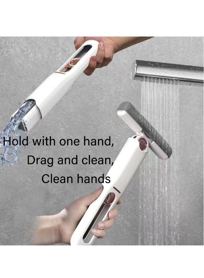 SYOSI Portable Self-Squeeze Mini Mop Short Lazy Hand Wash-Free Strong Absorbent Bathroom Kitchens Tableware Desktop Glass - Image 3