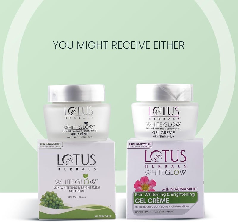 Lotus Herbals Whiteglow Skin Whitening & Brightening Gel Crème SPF-25 - Image 2
