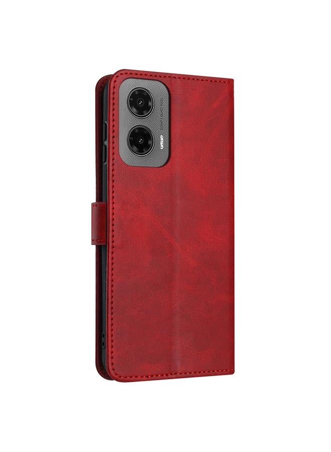 اس-توب جراب لهاتف Motorola Moto G35 مصنوع من جلد العجل الصلب المتين - Image 3