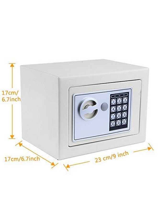 SToK (ST-ES1723-W) Small Electronic Safe - Secure Locker for Home and Office | Size: 23x17x17 cm | Keep Your Valuables Safe! - White (1 Year Offsite Warranty) - Image 2