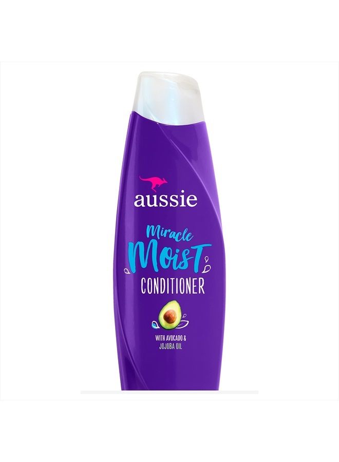 Aussie , ParabenFree Miracle Moist Conditioner w Avocado Jojoba Oil For Dry Hair, Citrus, 12.1 Fl Oz - Image 1