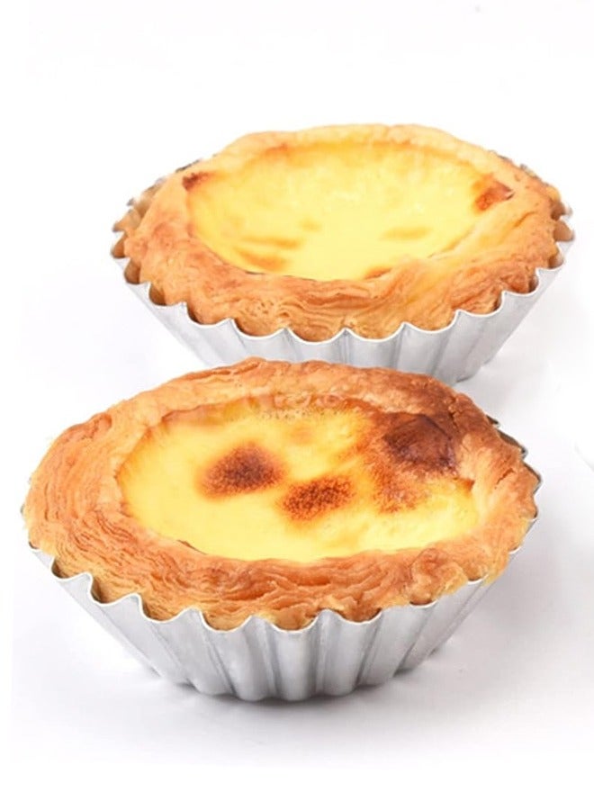 Morlife 50 Pcs Food Grade Aluminum Egg Tart Mold - Image 2