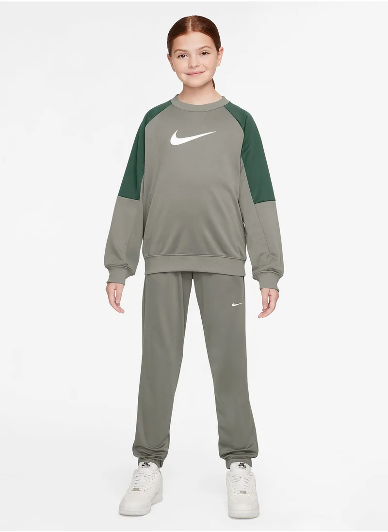 Nike Kids Dri-Fit Poly Knit Crew Track Suit