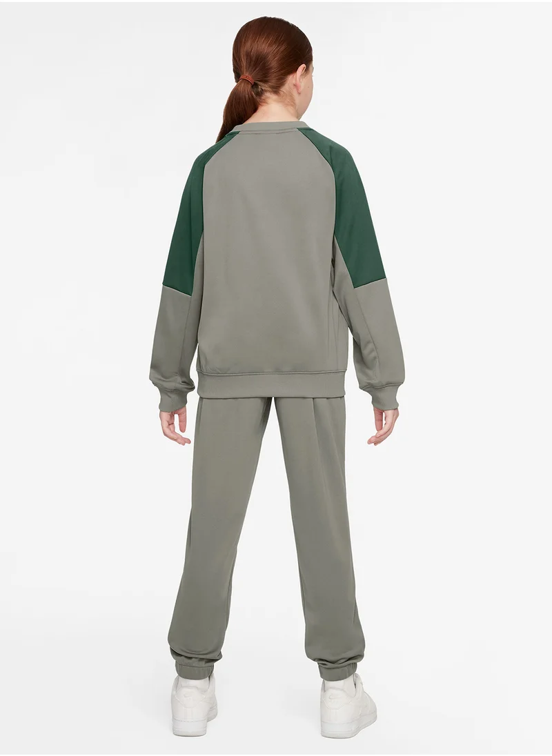 Nike Kids Dri-Fit Poly Knit Crew Track Suit