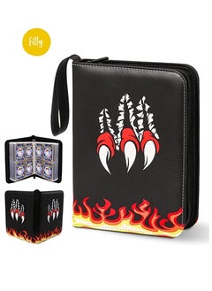 Filly Filly Card Holder Binder Carrying Case suitable for Pokemon Cards Portable Trading Cards Holder Collector Album holder holds 400 Cards with 50 Removable Sheets and 4 Pockets  - Image 2
