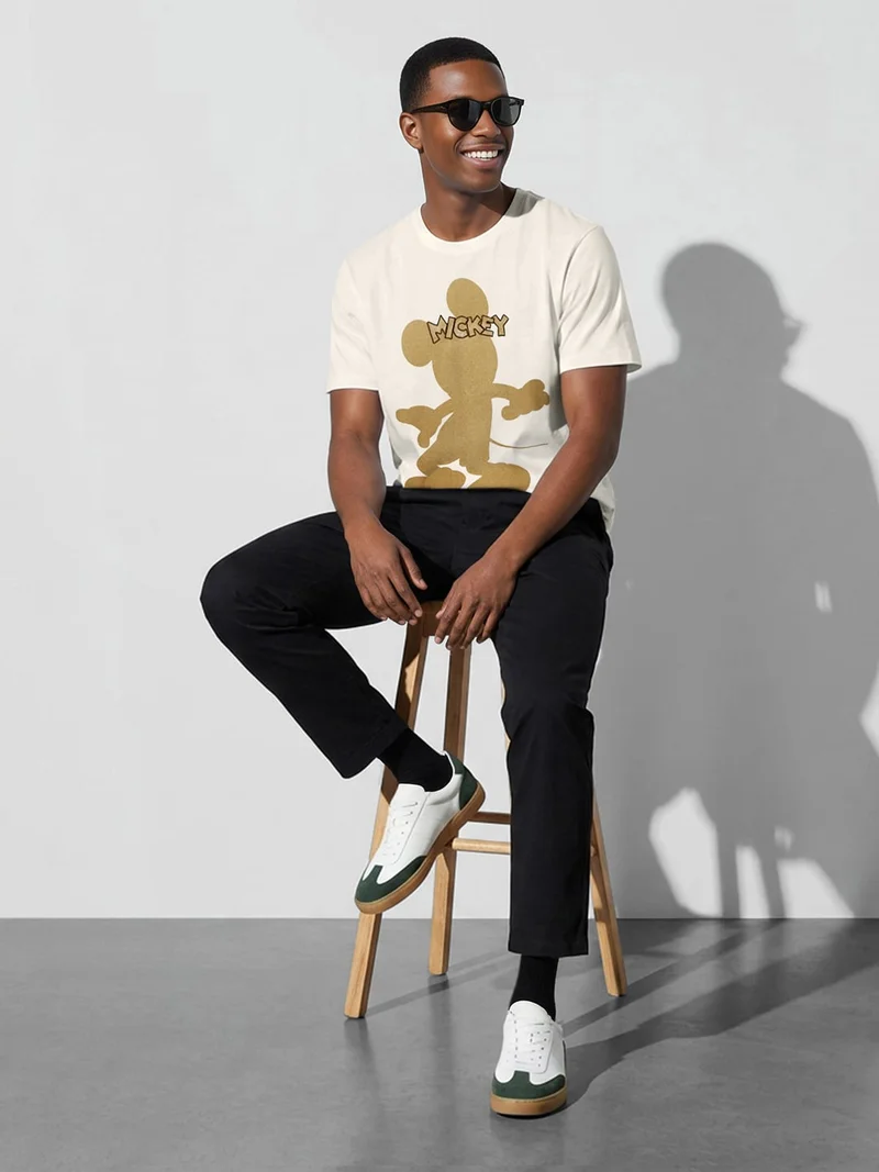 Being Human Men Mickey Mouse Printed Cotton T-shirt