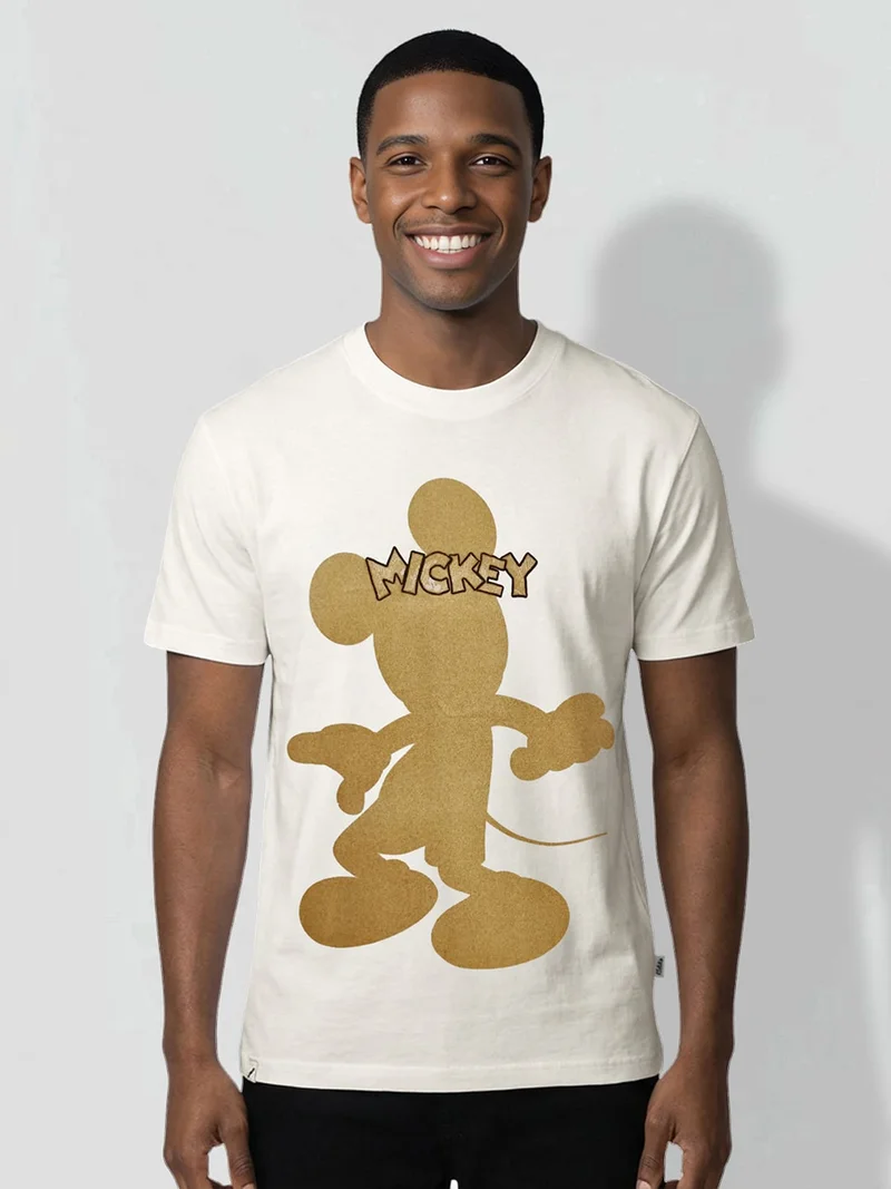 Being Human Men Mickey Mouse Printed Cotton T-shirt