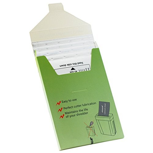 Ansoon 24 Pack Paper Shredder Lubricant Sheets, Paper Shredder Sharpening & Lubricating Sheets - Image 5