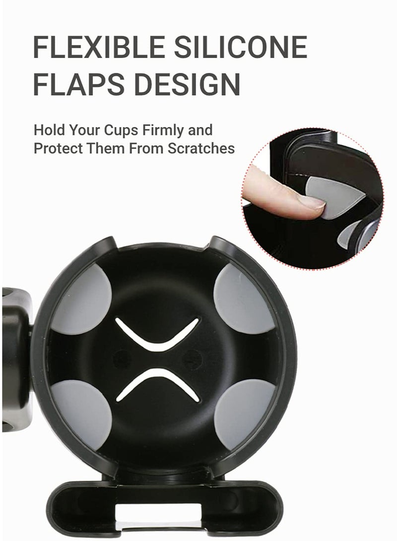 Daytoyz Universal Cup Holder, Stroller Cup Holder with Phone Holder, Stroller Accessories , Bike Water Bottle Holder for Boat, Treadmill, Wheelchair, Scooter, Trolleys - Image 3