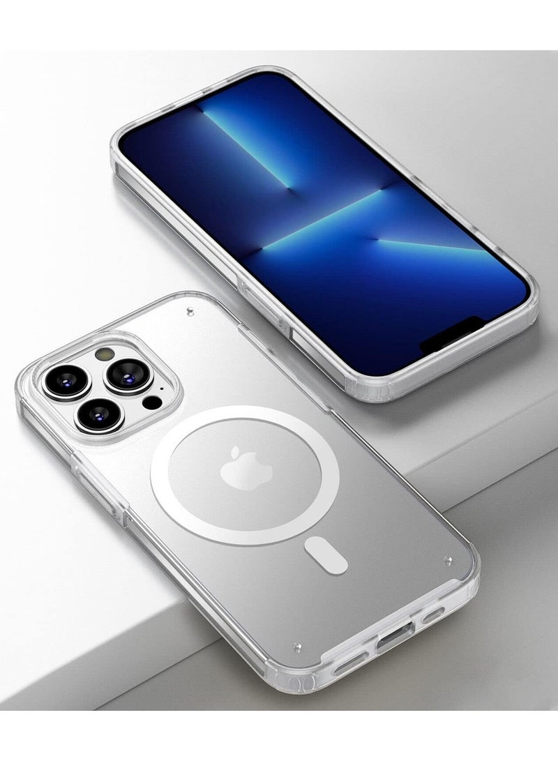 Mismo Magsafe Case for iPhone 13 Pro Max, Non-Yellowing Shockproof Phone Bumper Cover, Anti-Scratch Clear Back (Clear) - Image 2