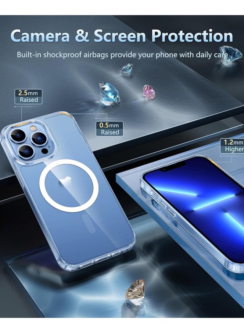 Mismo Magsafe Case for iPhone 13 Pro Max, Non-Yellowing Shockproof Phone Bumper Cover, Anti-Scratch Clear Back (Clear) - Image 5