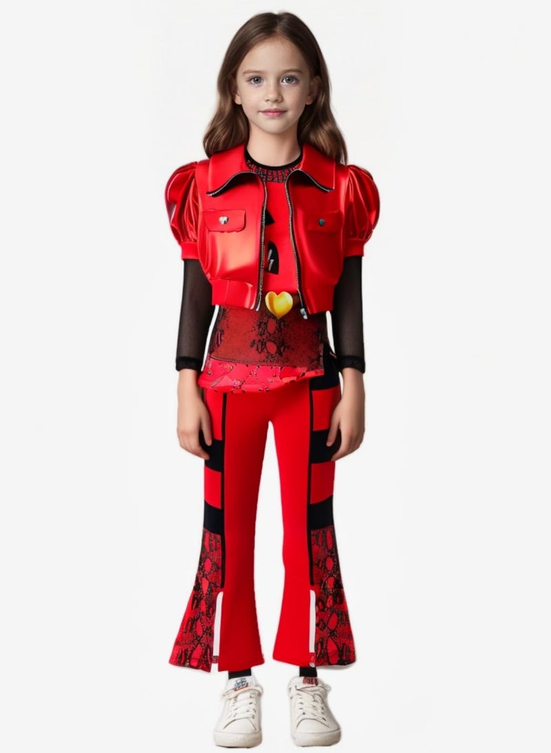 VUCATIN Halloween Cosplay Costumes for Children, Including a Jacket, Top, And Pants, Are Available in Three-Piece Sets, Perfect for Halloween or Birthday Parties. - Image 2