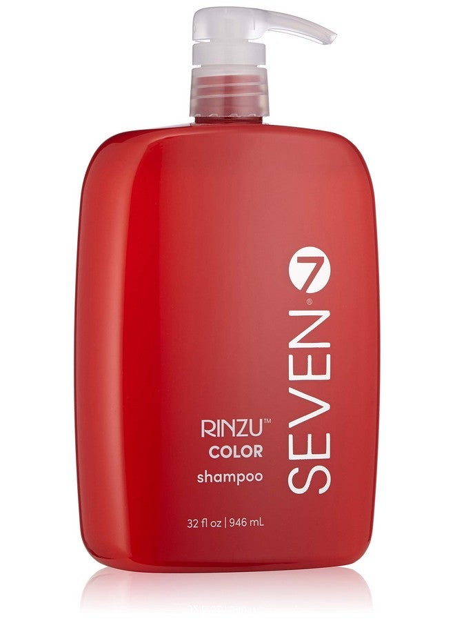 سيفين شامبو رينزو كولور للعناية بالشعر المصبوغ، خالٍ من الكبريتات، يرطب ويقوي ويطيل فترة الاحتفاظ باللون مع الصبار وفيتامين ب5 وبذور عباد الشمس للرجال والنساء، صنع في الولايات المتحدة الأمريكية، 32 أونصة - Image 1