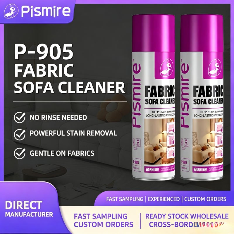 Pismire Fabric Sofa Cleaner 500ml - No Water Cleaning Foam - Image 1