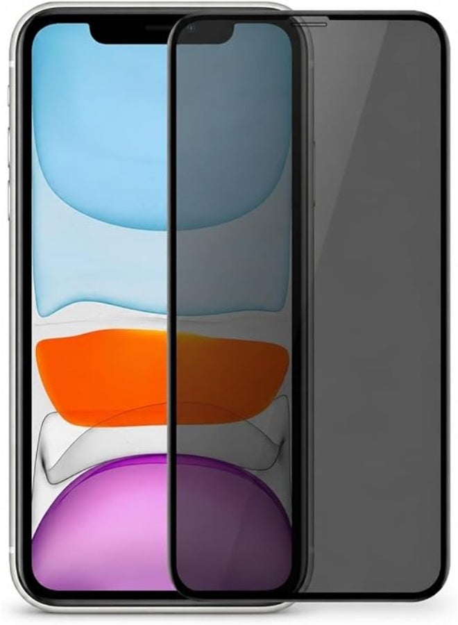 Privacy Screen Protector for iPhone 11/XR, Tempered Glass Anti-Spy Bubble Free Case Friendly Easy Installation Film for iPhone 11/XR, 6.1 Inch Black - Image 1