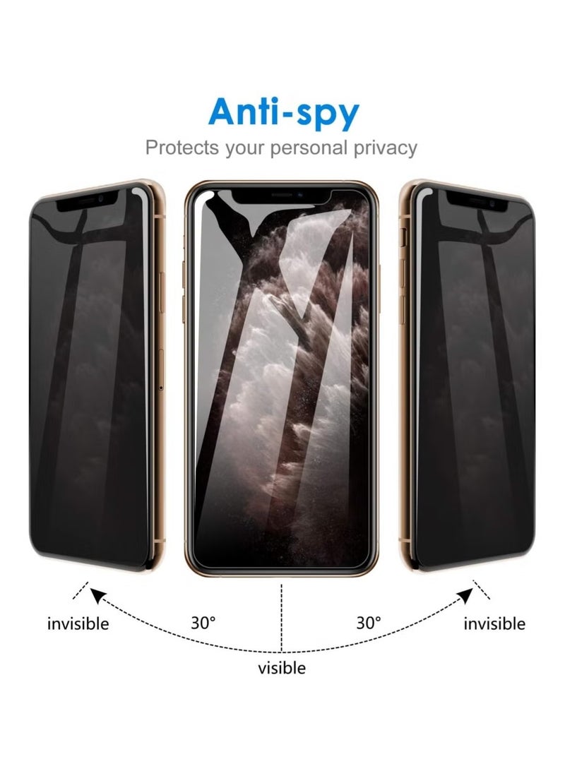 Privacy Screen Protector for iPhone 11/XR, Tempered Glass Anti-Spy Bubble Free Case Friendly Easy Installation Film for iPhone 11/XR, 6.1 Inch Black - Image 4