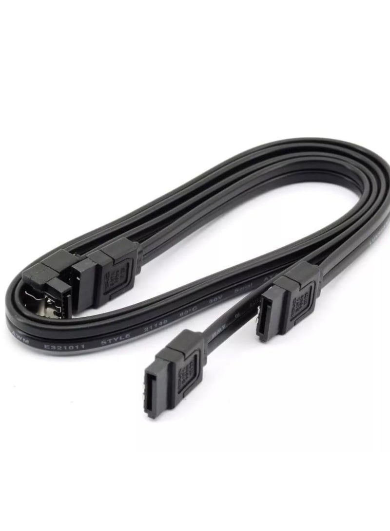 SATA Cable for SSD, Hard Drives & PC | 16-Inch Durable Build | Straight to Straight Connectors | 6Gbps Transfer Speed - Image 1