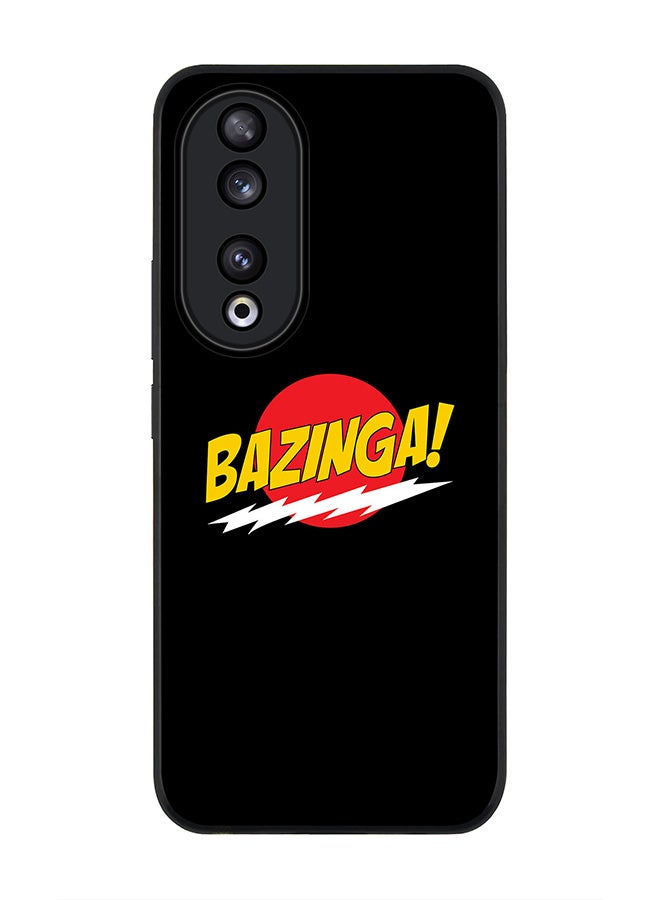Stylizedd Rugged Black edge case for Honor 90 5G, Slim fit Soft Case Flexible Rubber Edges Anti Drop TPU Gel Thin Cover -  Bazinga - Image 1