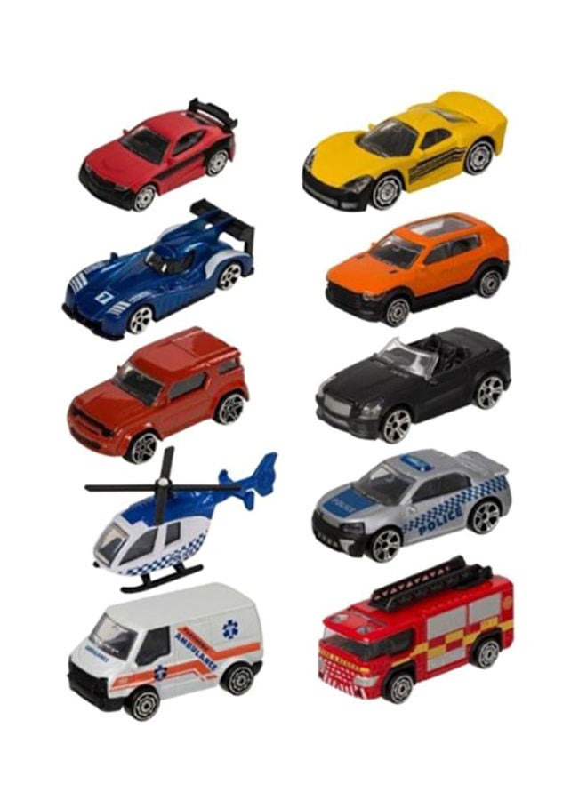 NIBEMINENT 10-Piece Team Sterz Die-Cast Metal Street Machines - Image 1