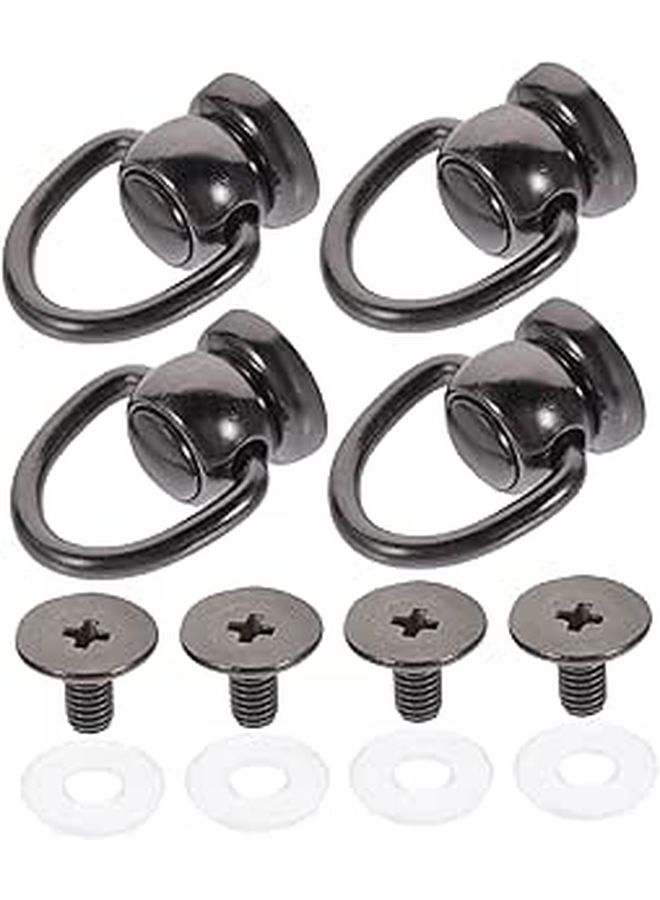 Metal D Ring Studs Rivets Leather Purse Hardware Kit Screw Head Buttons Bag Straps Craft Projects - Image 1