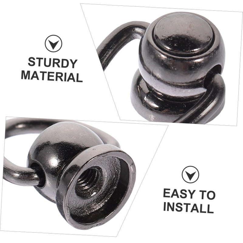 Metal D Ring Studs Rivets Leather Purse Hardware Kit Screw Head Buttons Bag Straps Craft Projects - Image 3