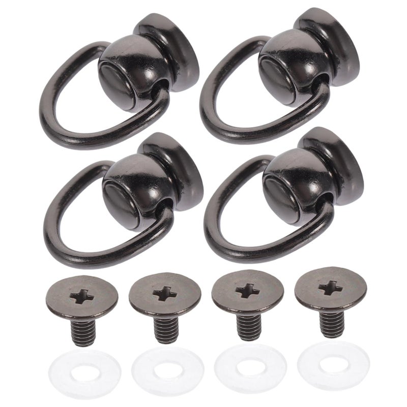 Metal D Ring Studs Rivets Leather Purse Hardware Kit Screw Head Buttons Bag Straps Craft Projects - Image 2
