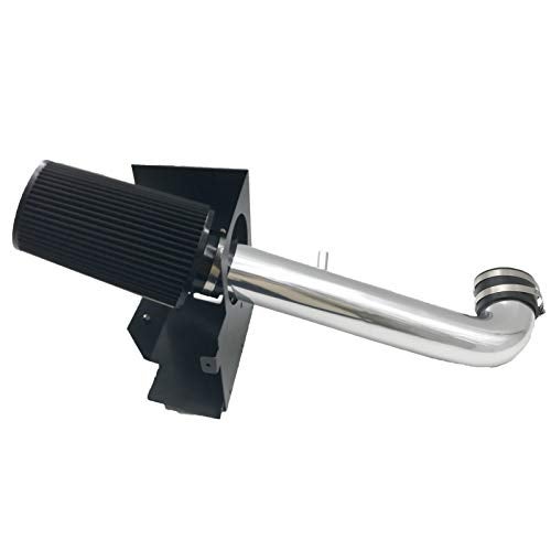 MOOSUN Performance Cold Air Intake Piping Kit for 2012-2018 Jeep Wrangler 3.6L V6 Silver & Black - Image 1