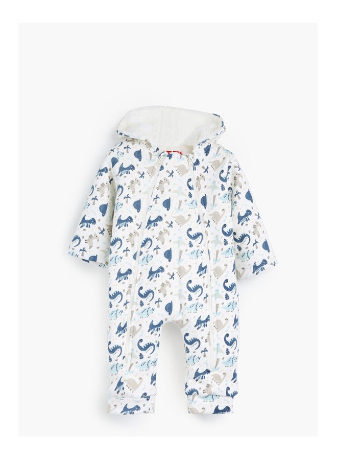 Junior Baby Boys Hooded Romper - Image 2
