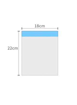 Medium-Size Food Storage Bags 25 Pieces Per Box Reusable Anti-Odor Bags Detachable Double Seal Refrigerator Food Sealer Ziploc Double-Ridge Airtight Bags 22x18 cm - view 4