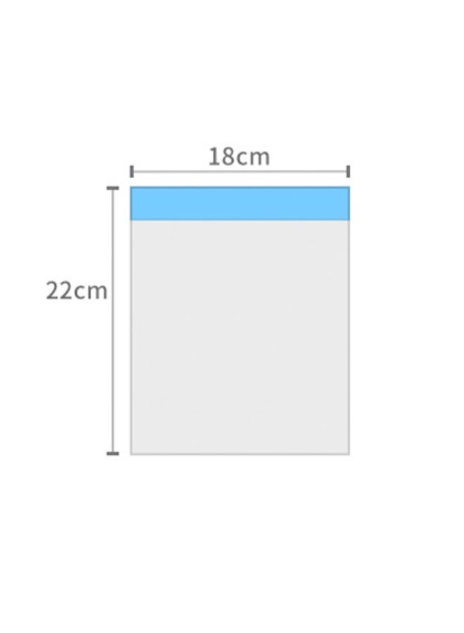 موندا أكياس تخزين طعام متوسطة الحجم، 25 قطعة لكل صندوق، أكياس مضادة للروائح قابلة لإعادة الاستخدام، قابلة للفصل، مزودة بختم مزدوج للثلاجة، أكياس محكمة الغلق من زيبلوك، مقاس 22×18 سم - Image 4