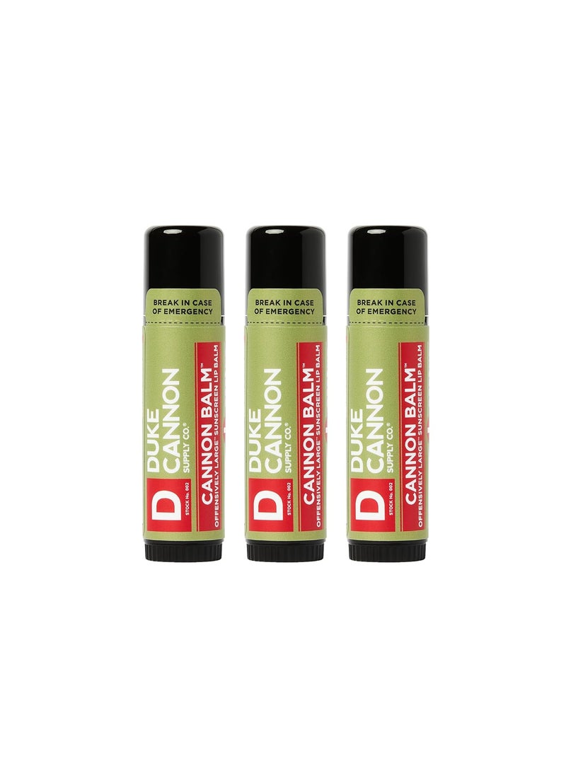 Duke Cannon Supply Co. Duke Cannon Supply Co  Tactical Lip Protectant Balm Fresh Mint 3 Pack of 056 oz Superior Performance Lip Protection Balm for Hard Working Men  Fresh Mint 