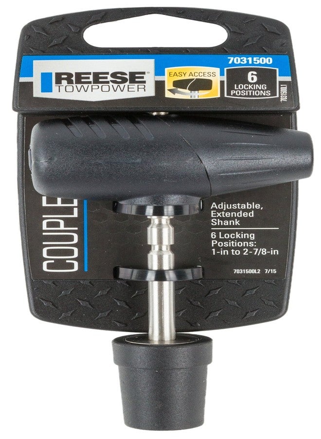 Reese Towpower 7031500 Easy Access Adjustable Coupler Lock Black & Silver, 3/16 inch diameter pin fits most couplers - Image 2